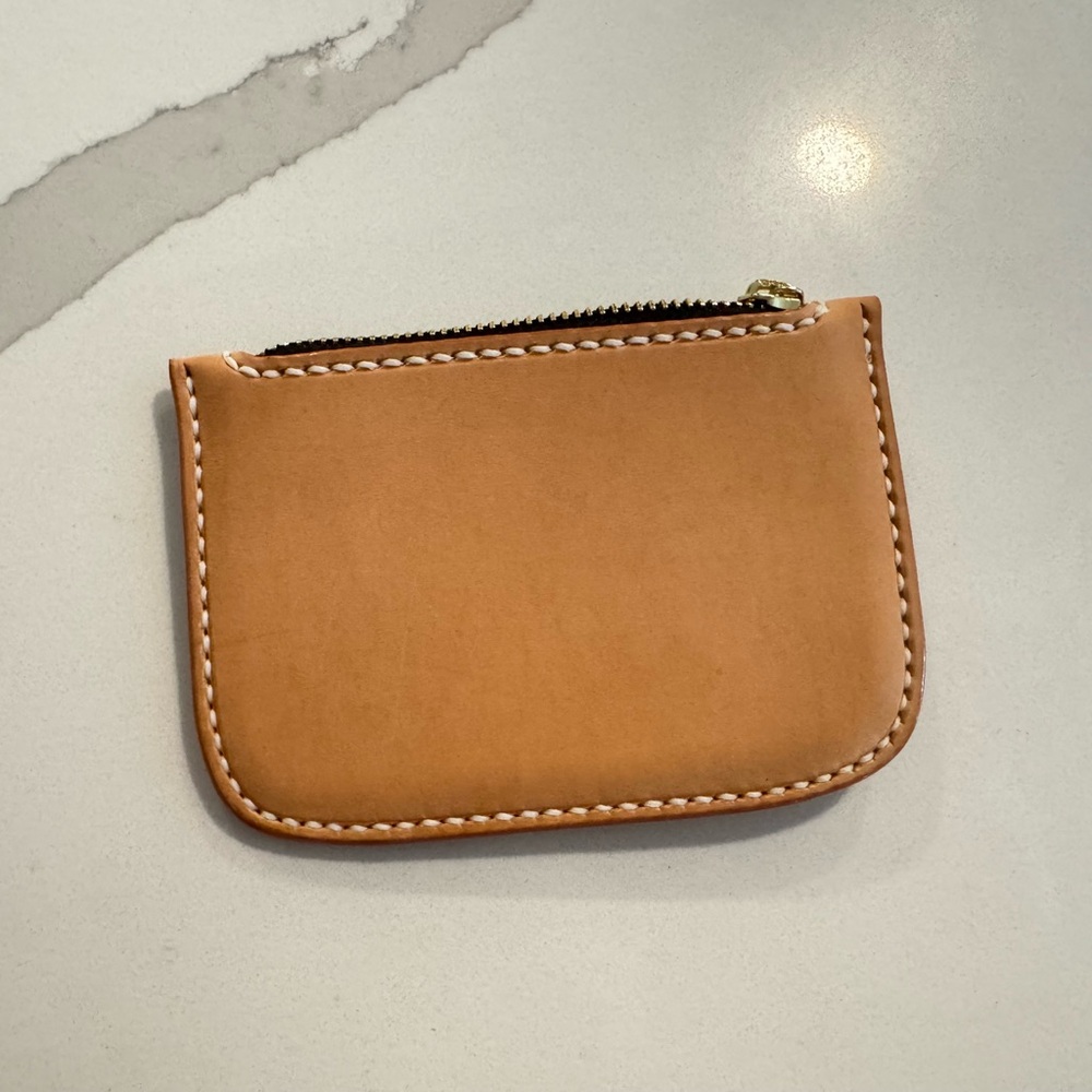 Vegetable tanned Leather Coin Pouch